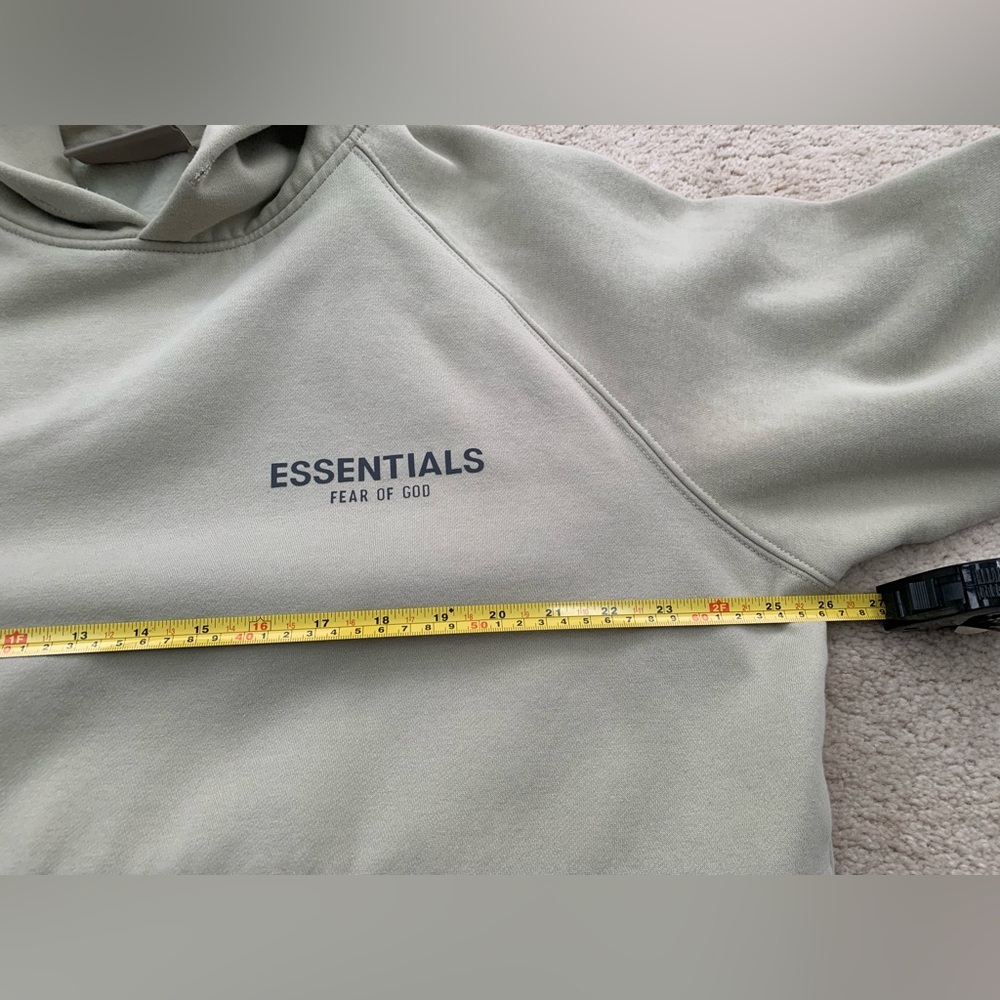 Fear of God Essentials Size Large SSENSE Pullover Hoodie in Green Concrete - Picture 9 of 10